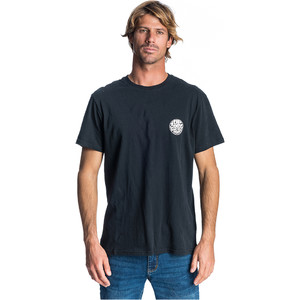 2019 Rip Curl Herre Original Surfer Wetty T-shirt Sort Ctecz5
